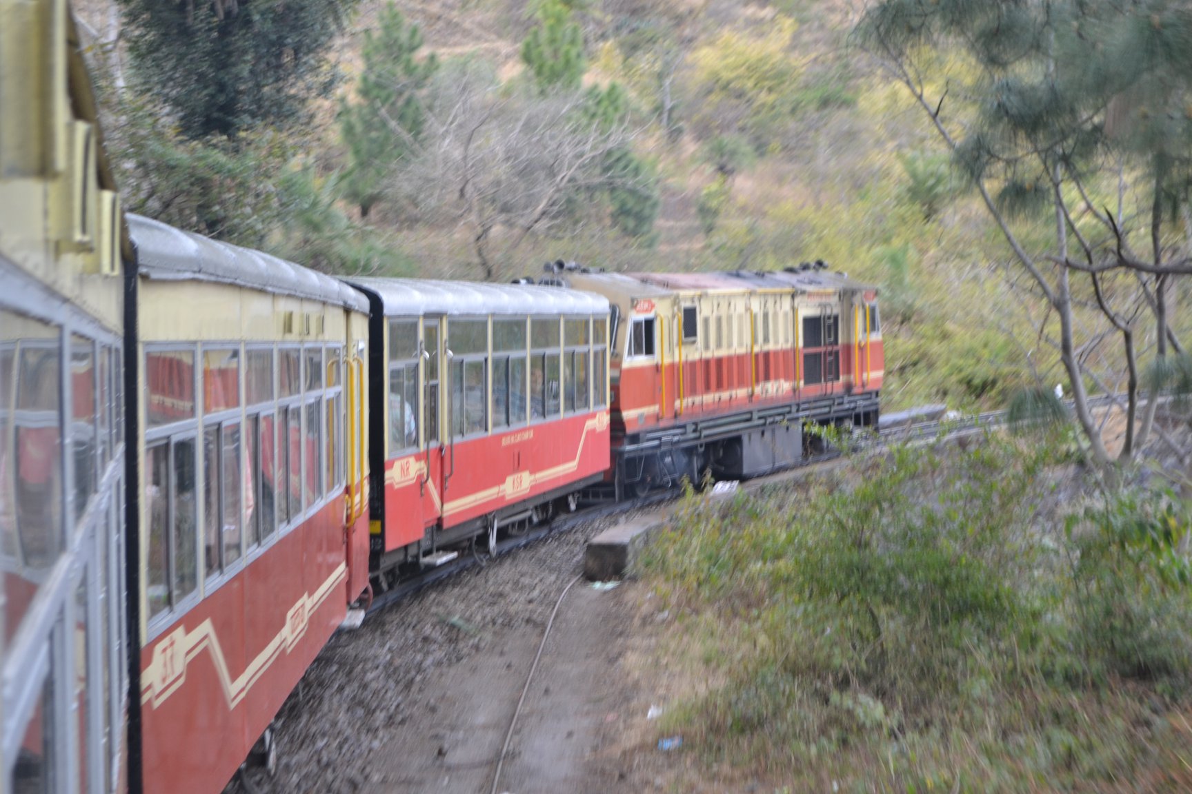 Passenger-train-on-curve