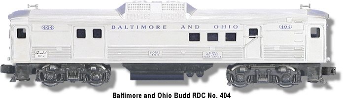 B&O 404 Budd RDC